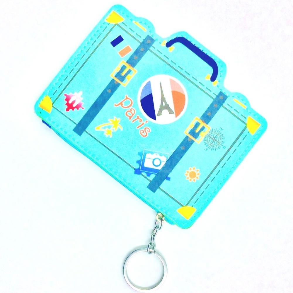 Suitcase Coin Purse & Keychain Travel